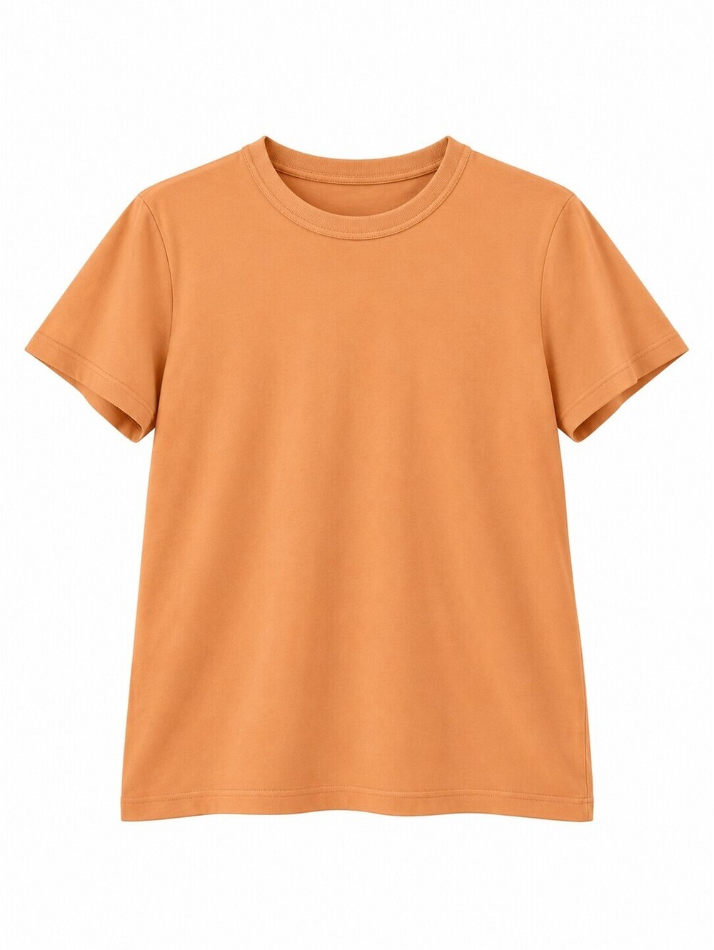 UNIQLO U Women’s XL Tan Brown 100% Cotton Crew Neck T-Shirt Minimalist